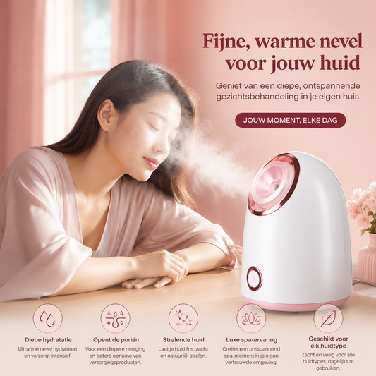 Muchavo GlowMist™ – Luxe Nano Gezichtsstomer voor een Stralende Huid