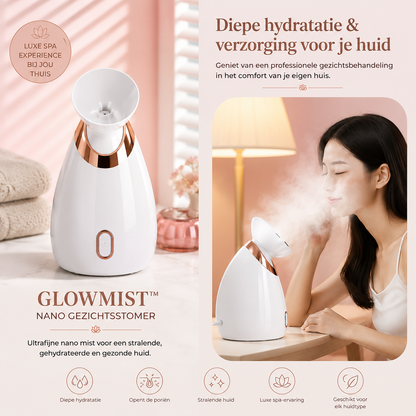 Muchavo GlowMist™ – Luxe Nano Gezichtsstomer voor een Stralende Huid