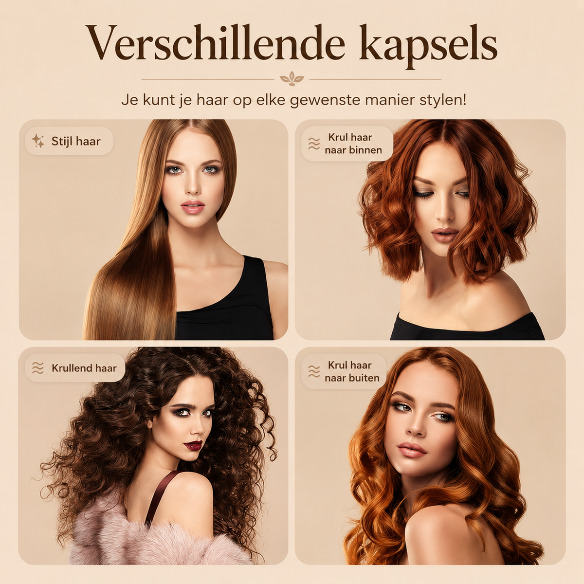 Muchavo SmoothBrush™ – Draadloze Haarstijlborstel voor Glad en Verzorgd Haar