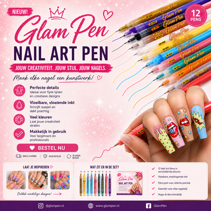 GlamPen™ Nail Art Pen Set - Professionele Nageldesigns Thuis