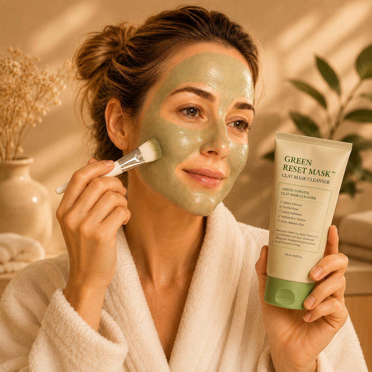 Muchavo Green Reset Mask™ – Zuiverend Clay Masker