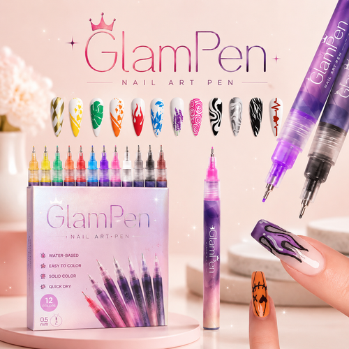 GlamPen™ Nail Art Pen Set - Professionele Nageldesigns Thuis