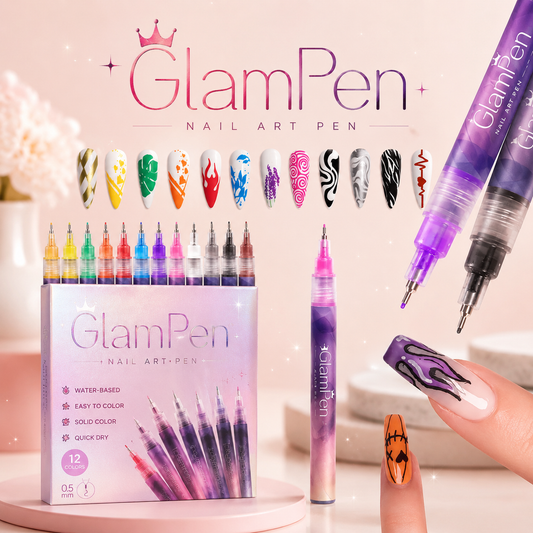 GlamPen™ Nail Art Pen Set - Professionele Nageldesigns Thuis