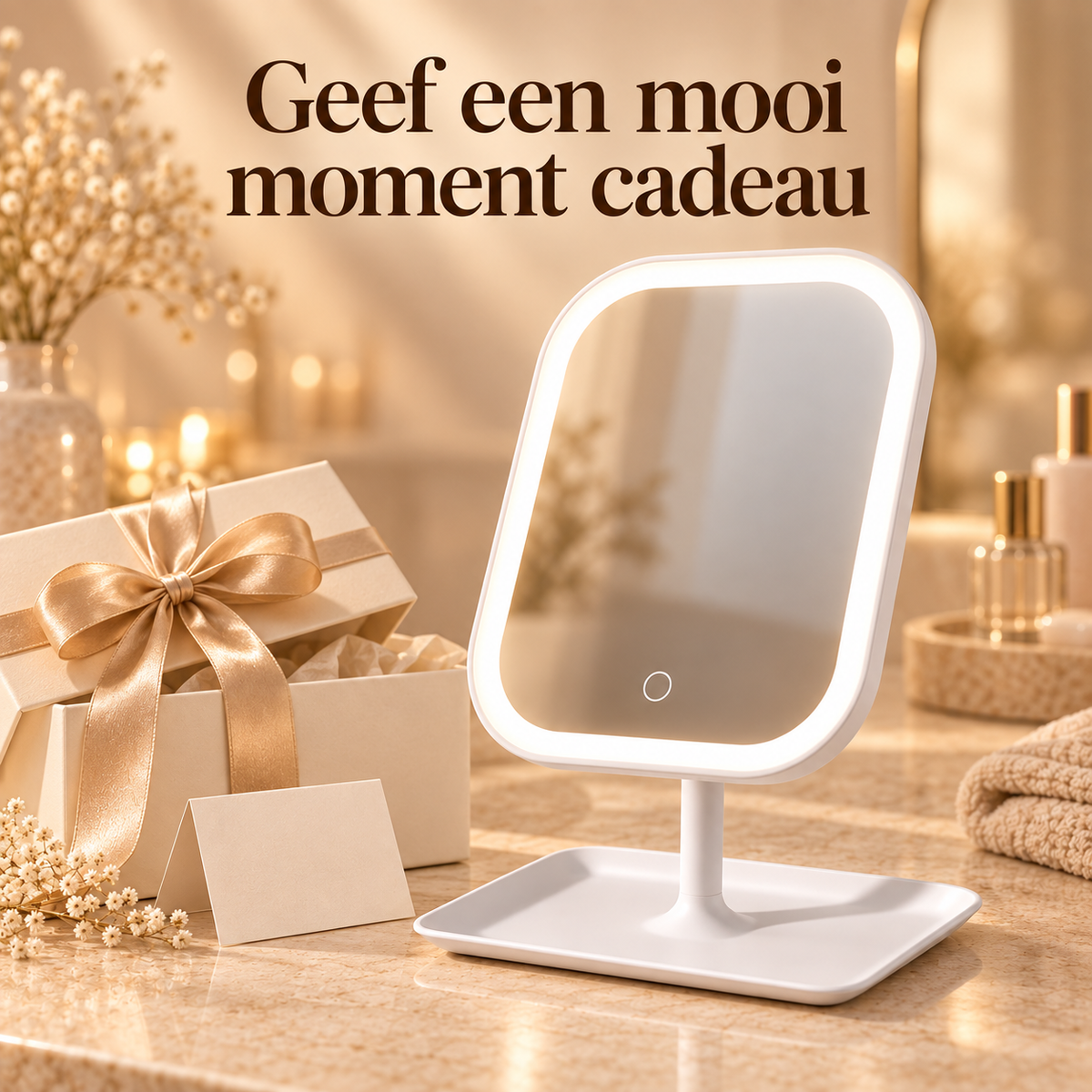 Muchavo GlowMirror™ – Oplaadbare LED-make-upspiegel