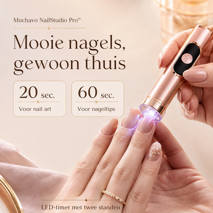 Muchavo NailStudio Pro™ – Elektrische Nagelfrees met LED-lamp