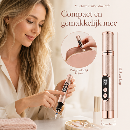 Muchavo NailStudio Pro™ – Elektrische Nagelfrees met LED-lamp