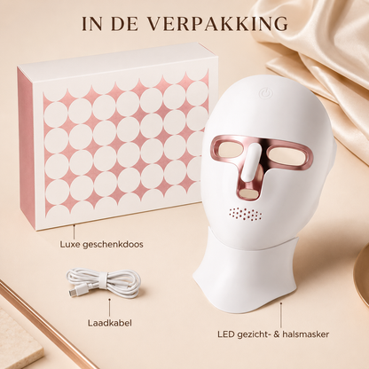 Muchavo LumiGlow™ – Draadloos LED Gezichts- & Halsmasker voor een Stralende Huid