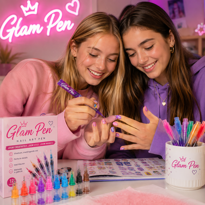 GlamPen™ Nail Art Pen Set - Professionele Nageldesigns Thuis