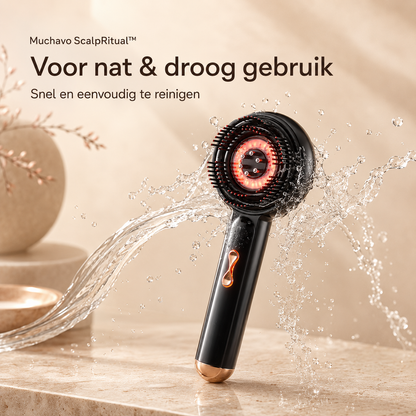 Muchavo ScalpRitual™ – Elektrische Hoofdhuidmassager met Haarolie-Applicator